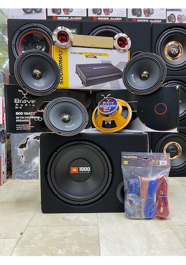 Jbl Paket 30 CM Bas Brava Audıo 20 CM İki Takım Midrange Anfi Tweet