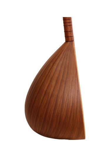 Telli Çalgı Yapım Uzun Sap Sade Model Yaprak 42,5 Tekne Karaağaç Bağlama