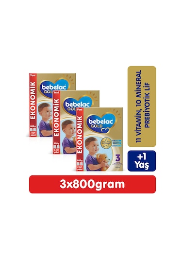 Bebelac Gold 3 Devam Sütü 800 G x 3 Adet