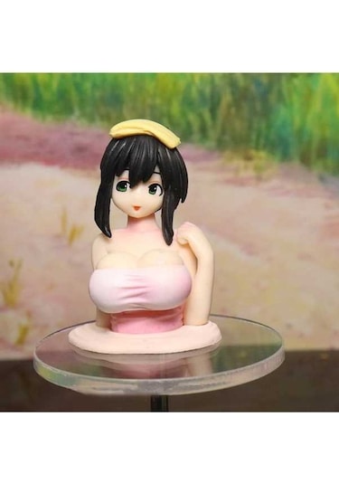 Pazly Ve Şık Pvc Kadın İçin Geeroyoo Figürü Ev Dekorasyonu Araba Aksesuar 6.5cm - Ak