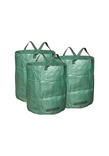 Ebitda Dayanıklı Dokuma Malzemeli Büyük Bahçe Yaprak Çöp Torbası 3 Adet, Uzun Süre Kalıcı, Yüksek Kapasite, Bahçe Ve Ev İşle