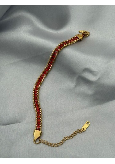 Kadın Zirkon Taşlı Çelik Bileklik 90021