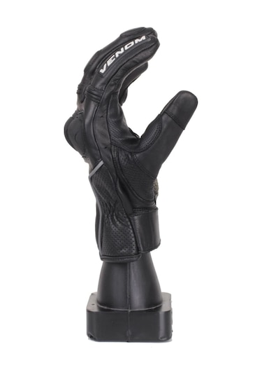 Venom Motosiklet Deri D1 Kısa Full Koruma Leather Motorcu Eldiveni