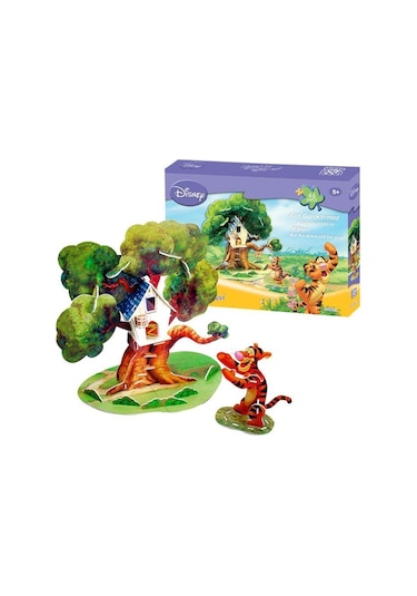 Cubic Fun 3d 46 Parça 3 Boyutlu Puzzle Tigger’ın Ağaç  Evi
