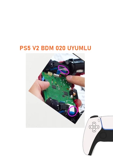 Ps5 V2 Bdm 020 Kollar İle Uyumlu L R L2 R2 Tetik Flex Kablo
