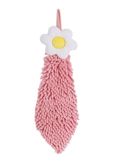 Youmex Küçük Çocuklar İçin Pembe Yumurta Çiçeği Desenli Duvar Takılı Pembe Pembe El Frotu 40x16 Cm - Kaliteli Snowy Neli Malzeme İle Ev Dekoru Ve El Temizliği Pembe