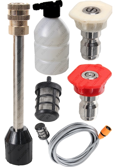 Bulldozer Kablosuz Şarjlı Oto Yıkama Makinesi Akülü Basınçlı Oto