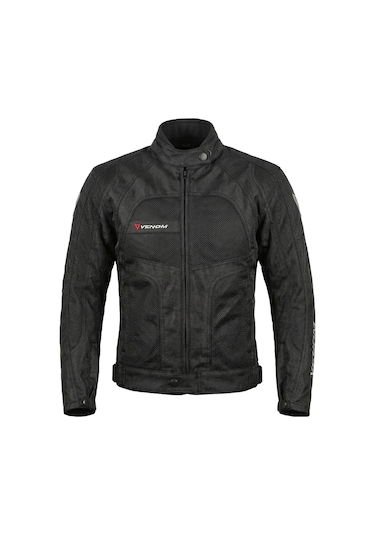 Venom Motosiklet Montu 4 Mevsim Dynamic Erkek Black Motorcu Mont