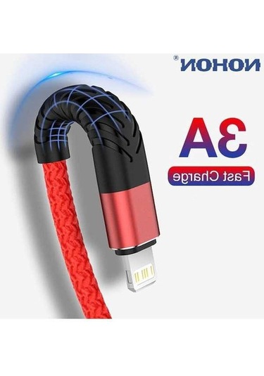 Prestigegoods 3a Hızlı Şarj Usb Kablosu İphone Uyumlu 13-11-6s-7-8 Plus İçin 3m Kısa Veri-şarj Telі