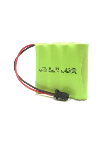 Tnl 4.8v 1300mah Siyah Soketli Ni-mh Oyuncak Araba Pili + Usb Şa