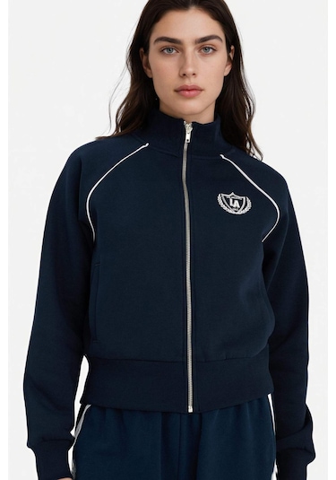 Defacto Loose Fıt Yarım Balıkçı Yaka Kalın Sweatshirt Kumaşı Hırka G8117ax26spnv256 Lacivert-nv256 Defacto Loose Fıt Yarım Balıkçı Yaka Kalın Sweatshirt Kumaşı Hırka G8117ax26spnv256 Lacivert-nv256
