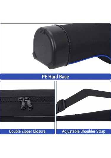 Lixada-Su Geçirmez Olta Çantası 1.3 M Olta Kamışı Koruyucu-Siyah