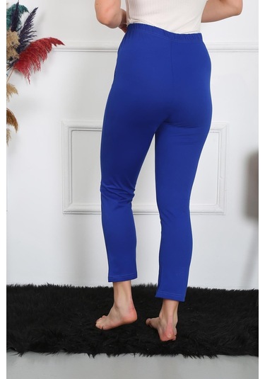 Akbeniz Kadın Pamuklu Sax Tek Alt Pijama 27523-saks Saks