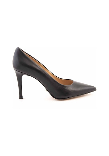 Rouge Deri Stiletto Kadın Topuklu Ayakkabı 4924-02V8 Siyah