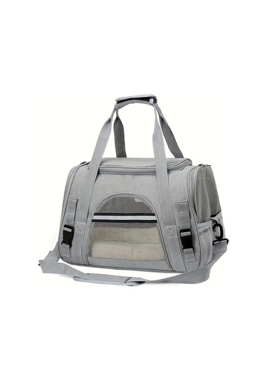 Fochsia Mor Yumuşak Tüylü Seyahat Taşıma Çantası Ayrılabilir Taban Orta Boy Kedi Köpek