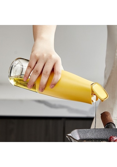 Fortunelane Küçük Mutfak Otomatik Kütle Açık Cam Yağ/soya Sos/sirk Köpürtü Flakonu, Dayanıklı Beyaz, Yağ Tutanmaz Diğer