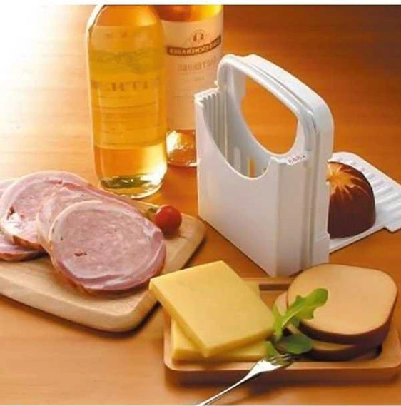 Tongxida Pratik Taşınabilir Ekmek Dilimleyici - Beyaz, Kolay Kullanım Kesici Beyaz