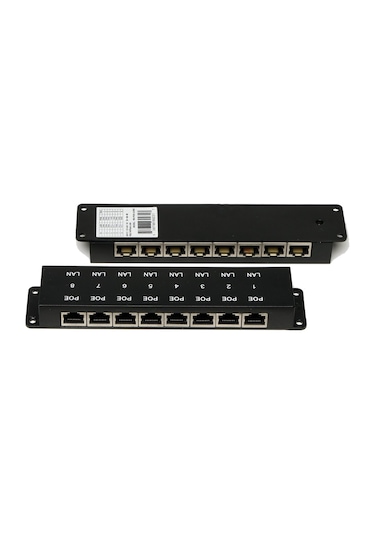 Wınet Panel-8Port-Poe 8 Port Pasıf Poe Injector Panel / Yerli Üre