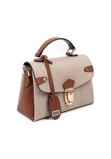 Silver Polo Kadın El Ve Çapraz Çanta 1159 Bej - Taba