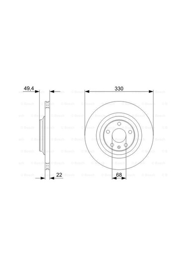 Audi A6 2.4 2004-2008 Bosch Arka Disk 2 Adet N11.334