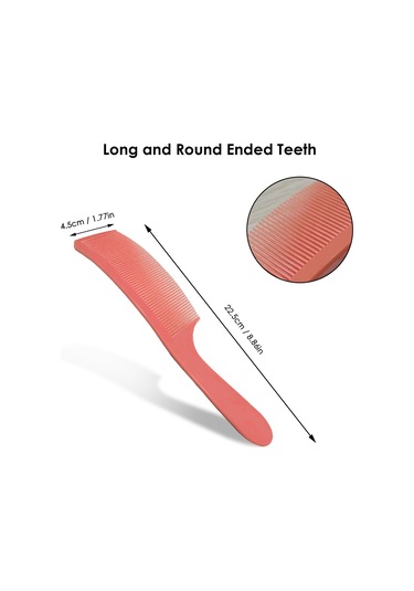 Suntek Berber Stilisti Kavisli Şekillendirme Tarak Düz Turuncu