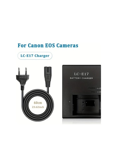 Xuweiwei Canon Lp E17 Pil Eos 750d 760d 800d 200d 77d M3 M5 M6 İçin Lc E17 Ab Fişi Edekoy 1 Set Şarj Cihazı