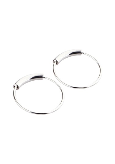 Suntek 2 Adet Burun Halkası Hoop Tragus Helix Kulak 6mm-gümüş Mavi - Gümüş