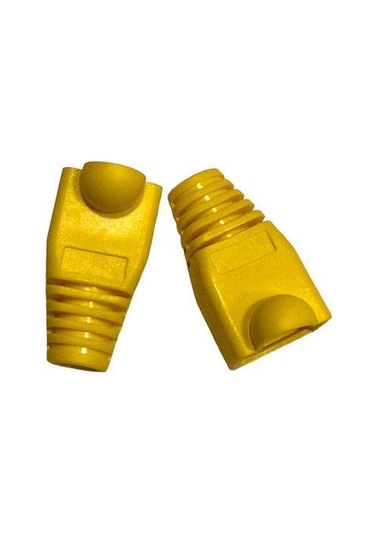 Sarı Cat5 Kılıf Sarı Cat6 Kılıf Rj45 Koruma Kılıfı Sarı 100 Adet