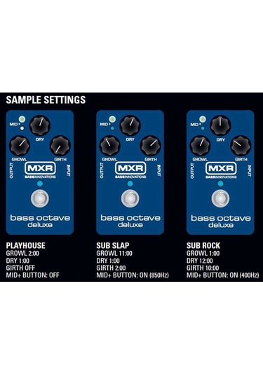 Mxr M288 Bass Octave Deluxe Pedalı
