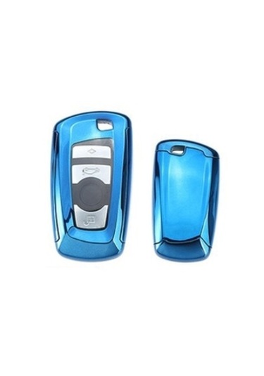 Bmw F10 Uyumlu Yedek Parça 2 Parça Silikon Kumanda Kabı Mavi