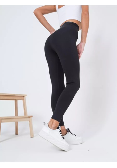 Moda-a Kaşmir Kaplamalı Termal Taytlar 174758489 SiYAH