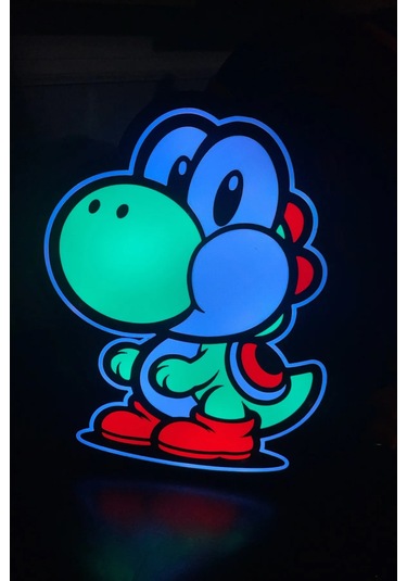 Yoshi Dekoratif Aydınlatma Led Gece Lambası Çok Renkli