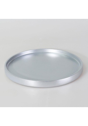 Selim Dekor Victoria Yuvarlak Tepsi Gümüş Gümüş