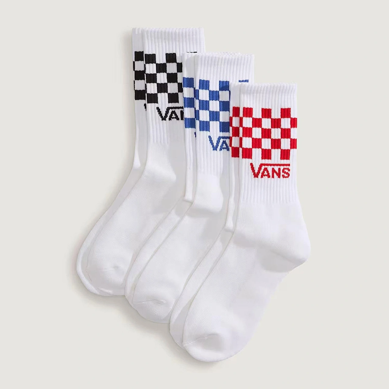 Vans Classic Check Crew 3p Çorap C-van000qbuwhtwht Beyaz