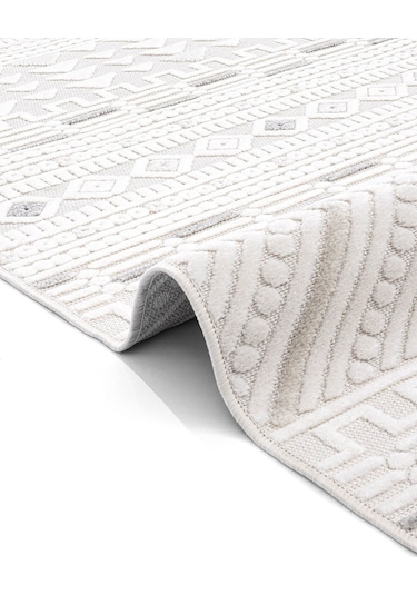 Sand Krem Gri Kolay Temizlenebilir Halı Kilim Oturma Odası Yatak Krem Gri