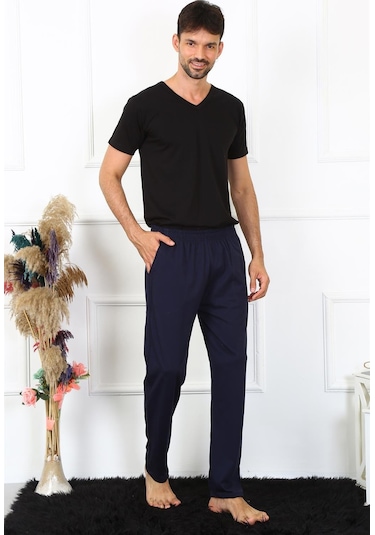 Akbeniz Erkek Pamuk Lacivert Tek Alt Pijama 27495 Lacivert