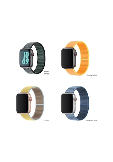 iOS Uyumlu Watch Kordon 2 3 4 5 6 Se 7 38 40 41 42 44 45 Mm Spor Hasır