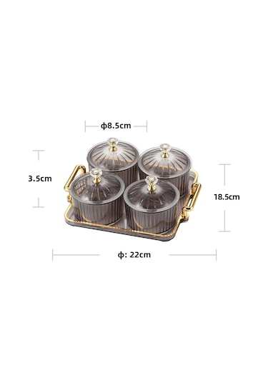 Suntek Magideal Bölünmüş Servis Tabağı 4-ızgara-gri-ve-kapak