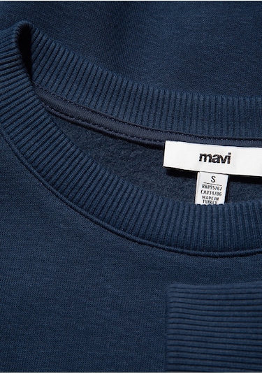 Mavi - Mavi Logo Baskılı Lacivert Sweatshirt 1611656-82454