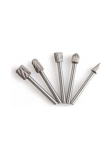 Pazly Ve Ucu Tungsten Seti, Metal Ve Ahşap İşleme İçin 10 Adet 1/8 Şaftlı Geeroyoo Freze - Mf