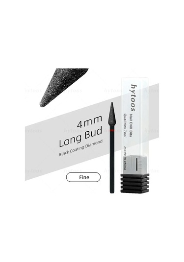 Hytoos Pro Siyah Elmas Tırnak Matkap Uçları Rus Tırnak Eti Ucu Tırnak Matkap Ölü Cilt Tırnak Eti Temizleyici Çivi Ön Tedavi Araçları Seagreen