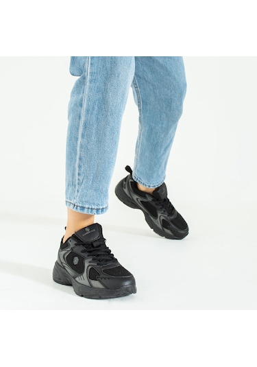 Hammer Jack Kadın Spor Ayakkabı Yürüyüş Koşu Song Siyah 001