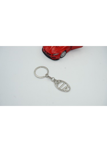 Kia Uyumlu Logo Çift Yön Krom Metal Stil Anahtarlık