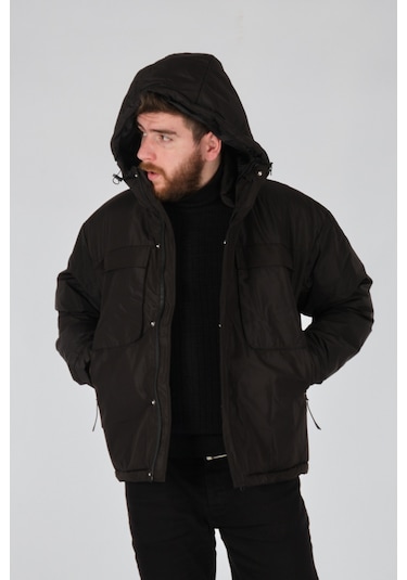 Rugu Siyah Erkek Mont P9228 001