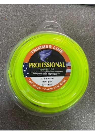 Tırpan Misinası 3.3 Mm 6 Köşe 45 Mt