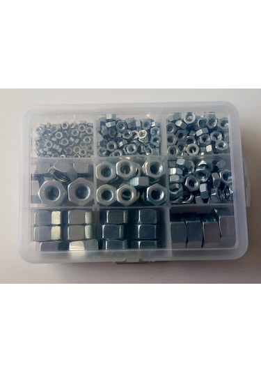 Ayaz Metrik Çelik Somun Seti 249 Parça Dın 934 Anahtar Başlı