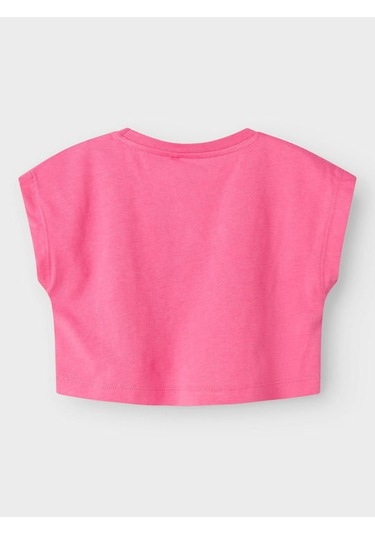 Name It Nmfvıima Capsl Kız Çocuk Crop T-shirt 13228148 Pembe