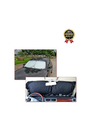 Ultra Dayanıklı Katlanabilir Ve Taşınabilir Uv Işık Engelleyici Çift Katmanlı Ön Cam Araba Güneşliği