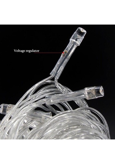 100 Ledli Fişli Led, Dekor Lambası Animasyonlu 10m Rgb Yılbaşı Ağacı Işığı 10m Çok Renkli