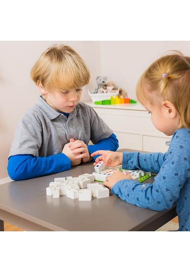 Hubelino Mind Game Gökkuşağı Domino Taşları Kutu Oyunu 71 Parça
